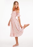 Платье для Девочки Летти Принт Розовый, Розовый, 128