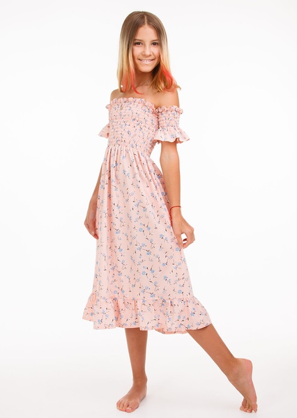 Плаття для дівчинки Лєтті Прінт Рожевий, Рожевий, 152