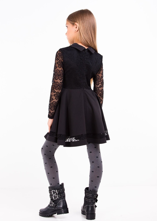 Платье для девочки Сицилия черный, Черный, 116