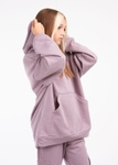 Комплект для дівчинки худі оверсайз та штани-карго бузковий, Фіолетовий, 122
