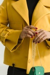 Укорочене пальто 2141.5624, Жёлтый, S-M