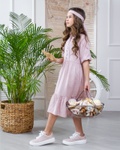 Летнее Платье для Девочки WK0005 Розовое, Розовый, 122