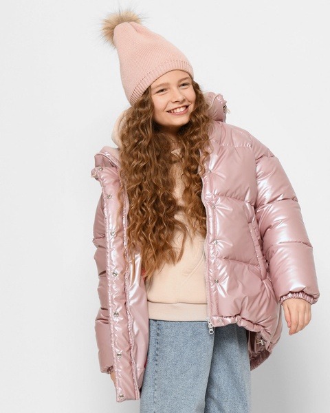 Блискуча пухова куртка для дівчаток від 6 до 17 років XW_DT-8320-15, Рожевий, 30