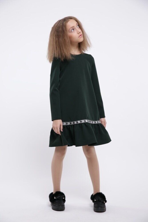 Плаття для дівчинки Валерія зелений, Зелений, 152