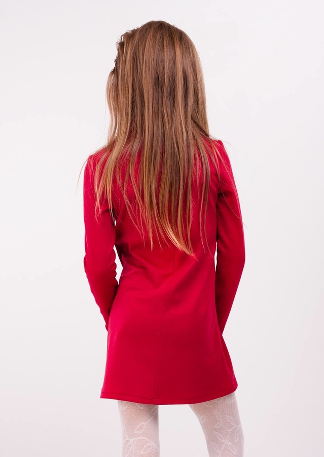 Платье для девочки Илона красный София Шелест, Красный, 128