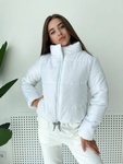 Куртка молодіжна MSH-145 з плащової тканини біла, Білий, 42