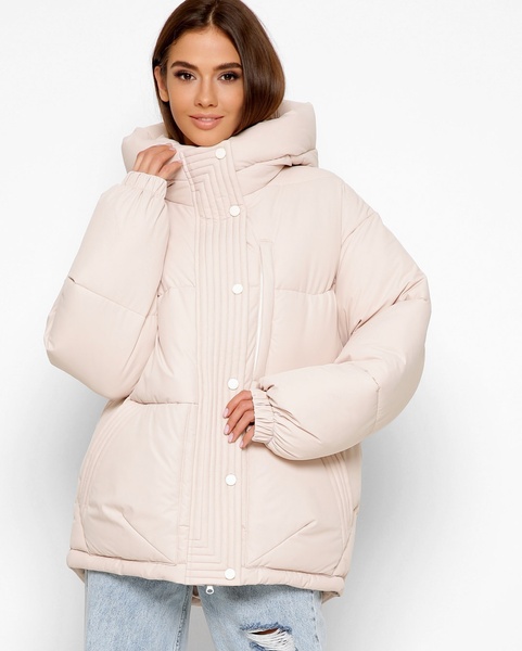 Зимова жіноча куртка XW_LS-8900-4, Молочний, 42