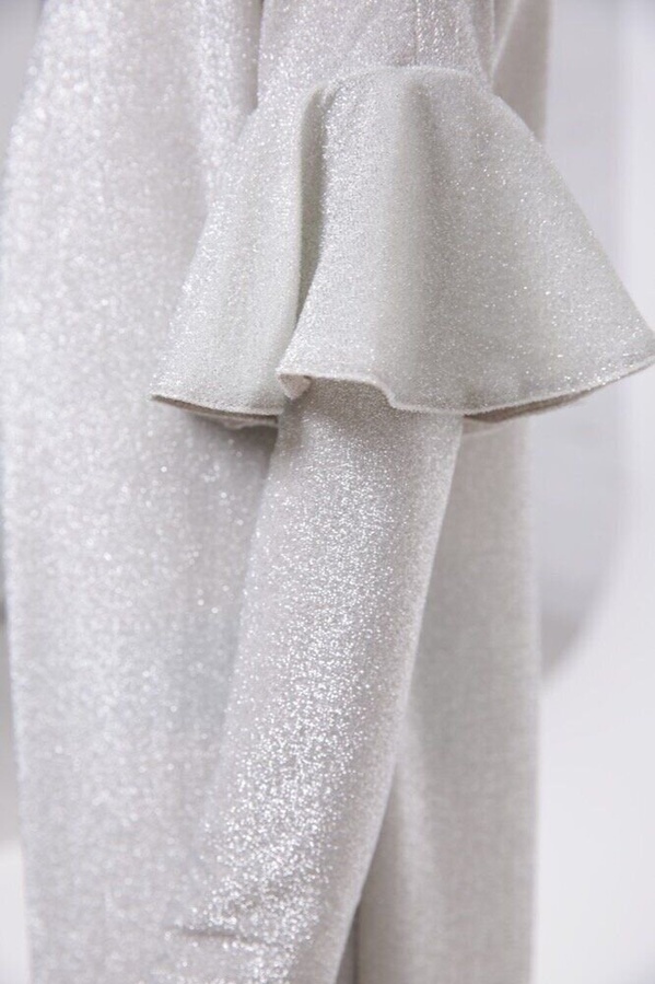Нарядне плаття для дівчинки Боні сріблястий, Сріблястий, 128