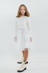 Нарядне плаття для дівчинки Лєя біле, Білий, 152