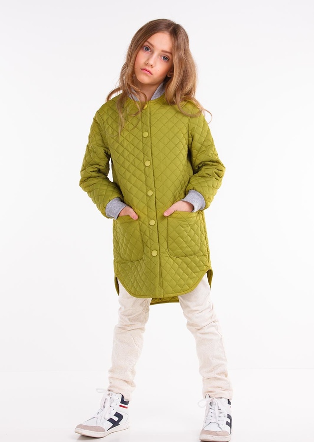 Куртка для девочки Гермиона оливковый София Шелест, Оливковый, 122
