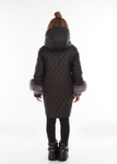 Куртка для дівчинки Сара чорний, Черный, 128