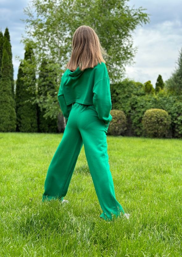 Спортивний костюм для дівчинки Марго зелений, Зелений, 122