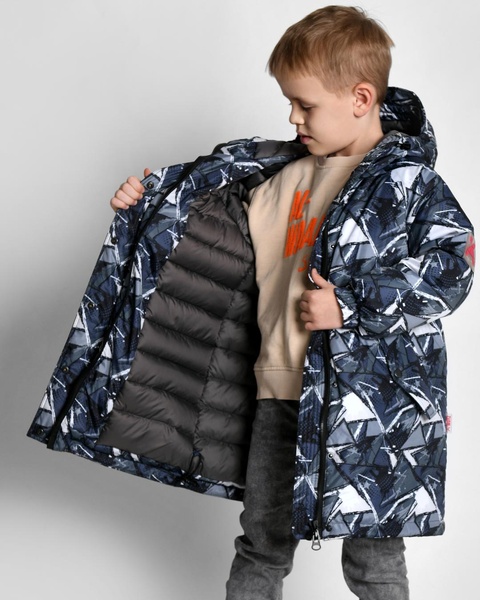 Пухова куртка унісекс для дітей від 6 до 17 років XW_DT-8364-4, Прінт, 30