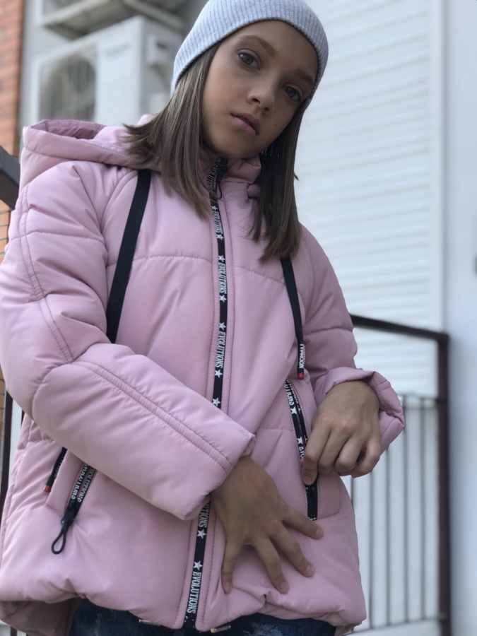 Демісезонна куртка КУ0738 рожевий, Рожевий, 122