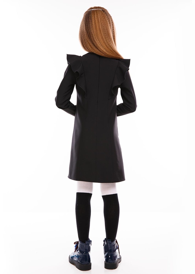 Платье для девочки Моника черный, Черный, 152