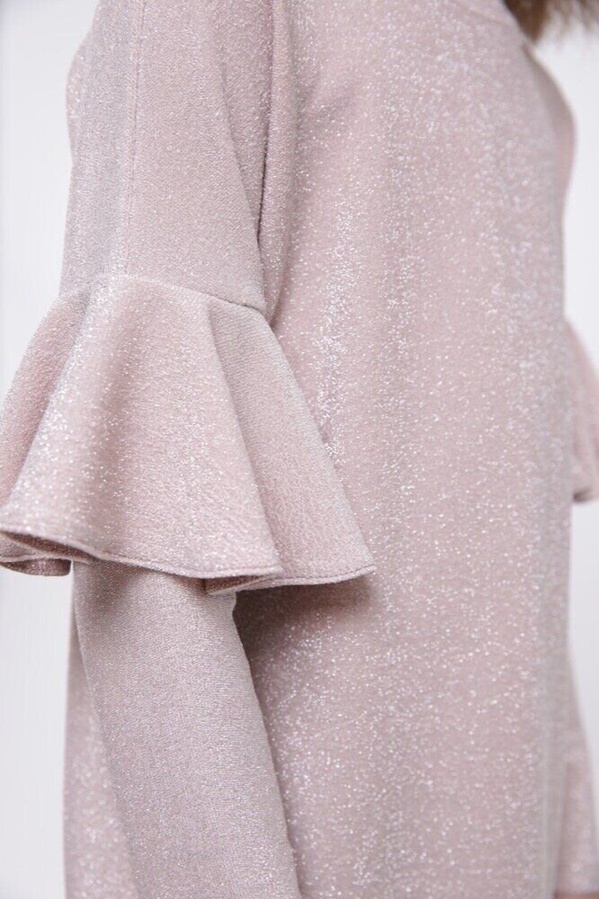 Нарядное для девочки платье Бони пудра, Розовый, 134