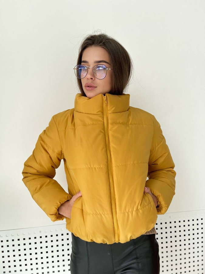 Куртка жіноча та підліткова MSH-145 гірчична, Гірчичний, 42