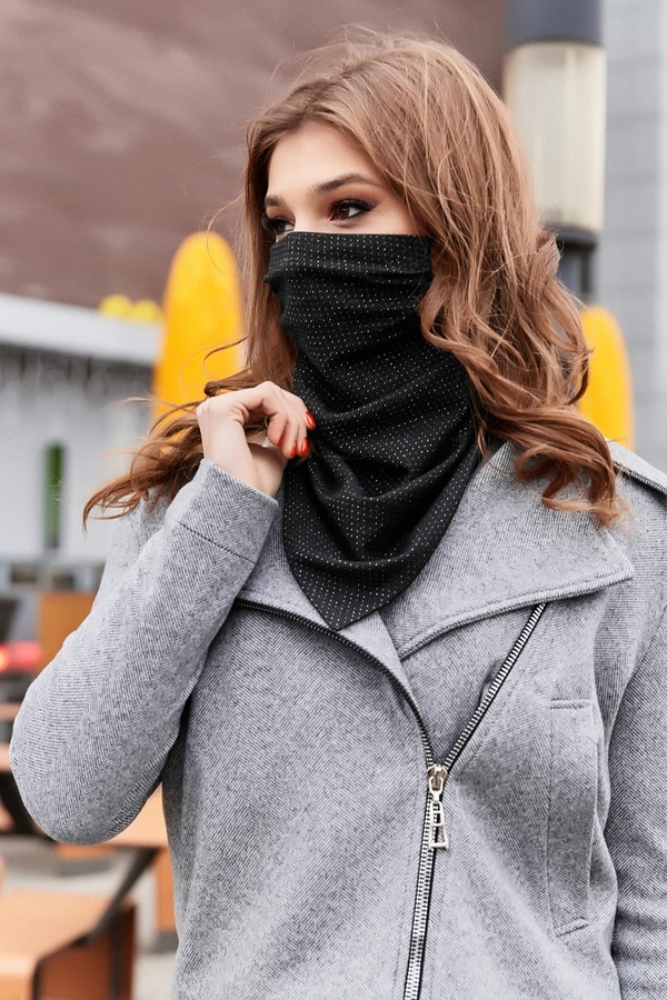 Шейный платок-маска 1665.4437, Черный, UN