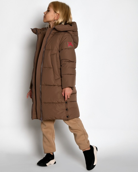 Пухова куртка для дівчаток від 6 до 17 років XW_DT-8360-26, Бежевий, 30