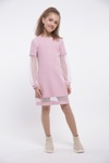 Нарядное для девочки платье Тина розовый, Розовый, 134