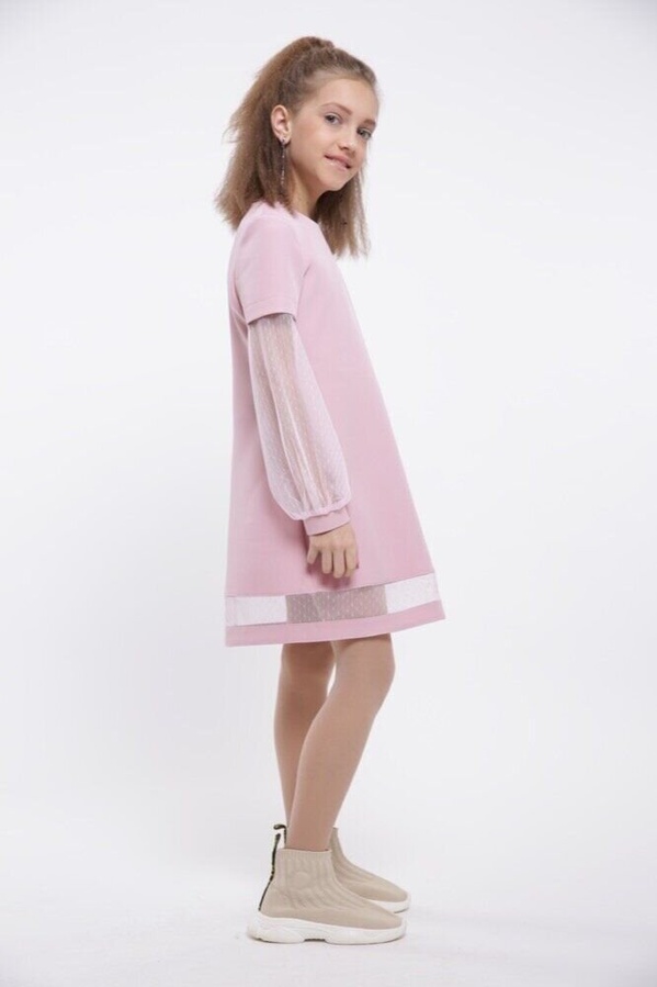 Нарядное для девочки платье Тина розовый, Розовый, 152