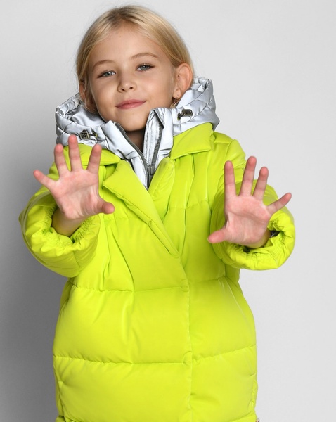 Пухова куртка для дівчаток від 6 до 17 років XW_DT-8344-12, Жовтий, 34