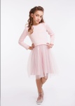 Платье для девочки нарядное Лея розовый, Розовый, 122