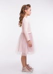 Платье для девочки нарядное Лея розовый, Розовый, 134