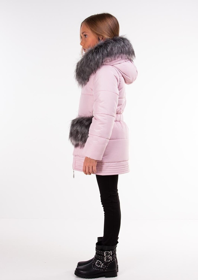 Зимняя для девочки куртка Тикси розовый, Розовый, 122