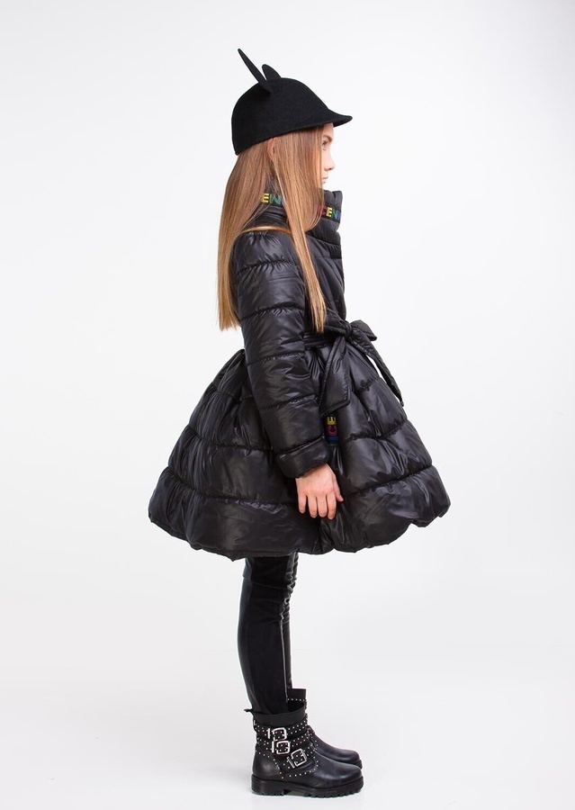 Куртка Медіна чорна підліток, Черный, 152
