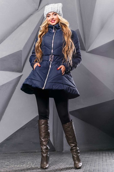 Жіноча куртка осінь-зима 877.2347, Синий, XXL
