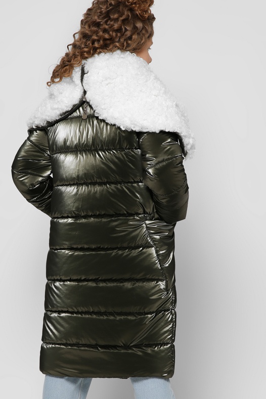 Довга зимова куртка для дівчаток XW_DT-8305-1, Зелений, 28