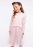 Платье для девочки нарядное Лея розовый, Розовый, 128
