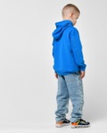 Худі дитяче HD-12017-11 прямого силуету з капюшоном із регульованим шнурком синє, Синій, 110