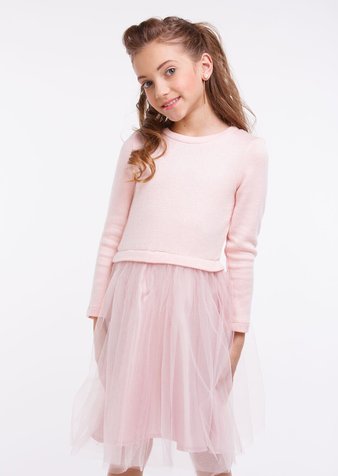 Платье для девочки нарядное Лея розовый, 122