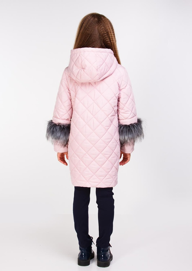 Куртка для девочки Сара пудра подросток, Розовый, 146