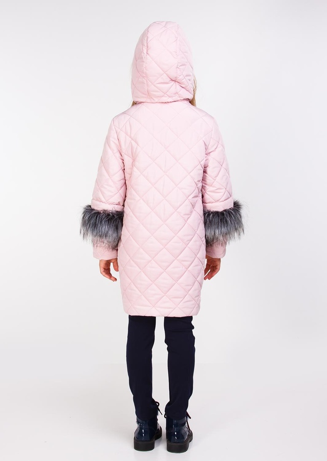 Куртка для девочки Сара пудра подросток, Розовый, 146