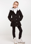 Куртка для дівчинки Канада чорний, Черный, 110