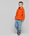 Худи для детей HD-12017-17 с карманом и капюшоном со шнурком оранжевое, помаранчевий, 110
