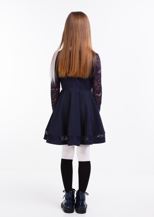Сукня для дівчинки Сіцилія синій, Темно-синій, 134