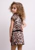 Комбинезон для девочки Мариз леопард с юбкой, Леопардовый, 110