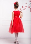Платье для девочки Венеция красный София Шелест, Красный, 128