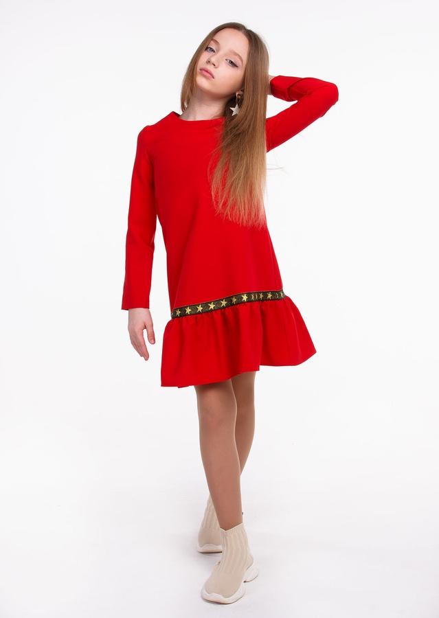 Сукня для дівчнки Валерія Червоний, Червоний, 134
