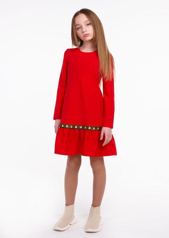 Платье для девочки Валерия Красный, Красный, 146