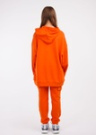 Комплект для дівчат худі оверсайз та штани-карго помаранчовий, Оранжевий, 122