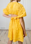 Літнє Плаття для Дівчинки PMR015 Жовте, Жовтий, 152