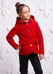 Куртка Женева червона підліток, Червоний, 164