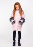 Куртка для дівчинки Сара пудра, Рожевий, 146