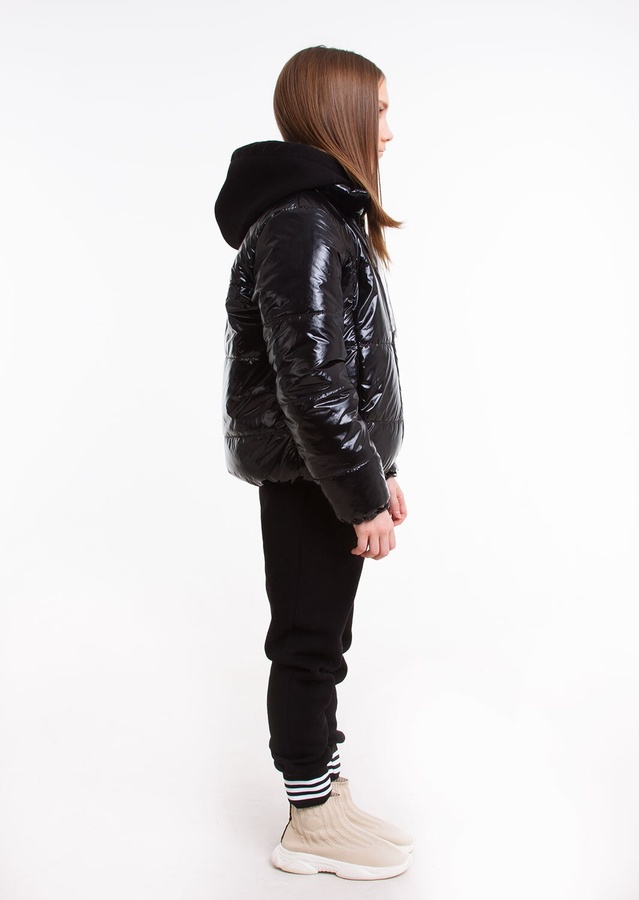 Куртка для дівчинки Домініка чорний, Черный, 116