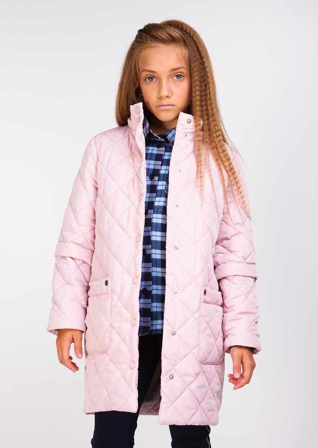 Куртка для девочки Сара пудра, Розовый, 122
